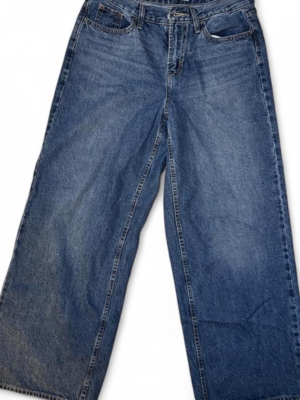 Old Navy Women’s Wide Leg Jeans in Blue Denim